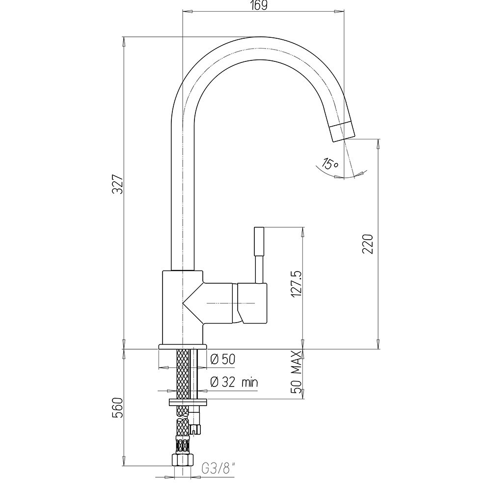 Смеситель для кухни Paini Cox 78H4572CRL2LMKM хром - фото 6