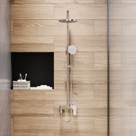 Душевая стойка Paini Viva Style P4CR687D250F3D110 хром, с изливом