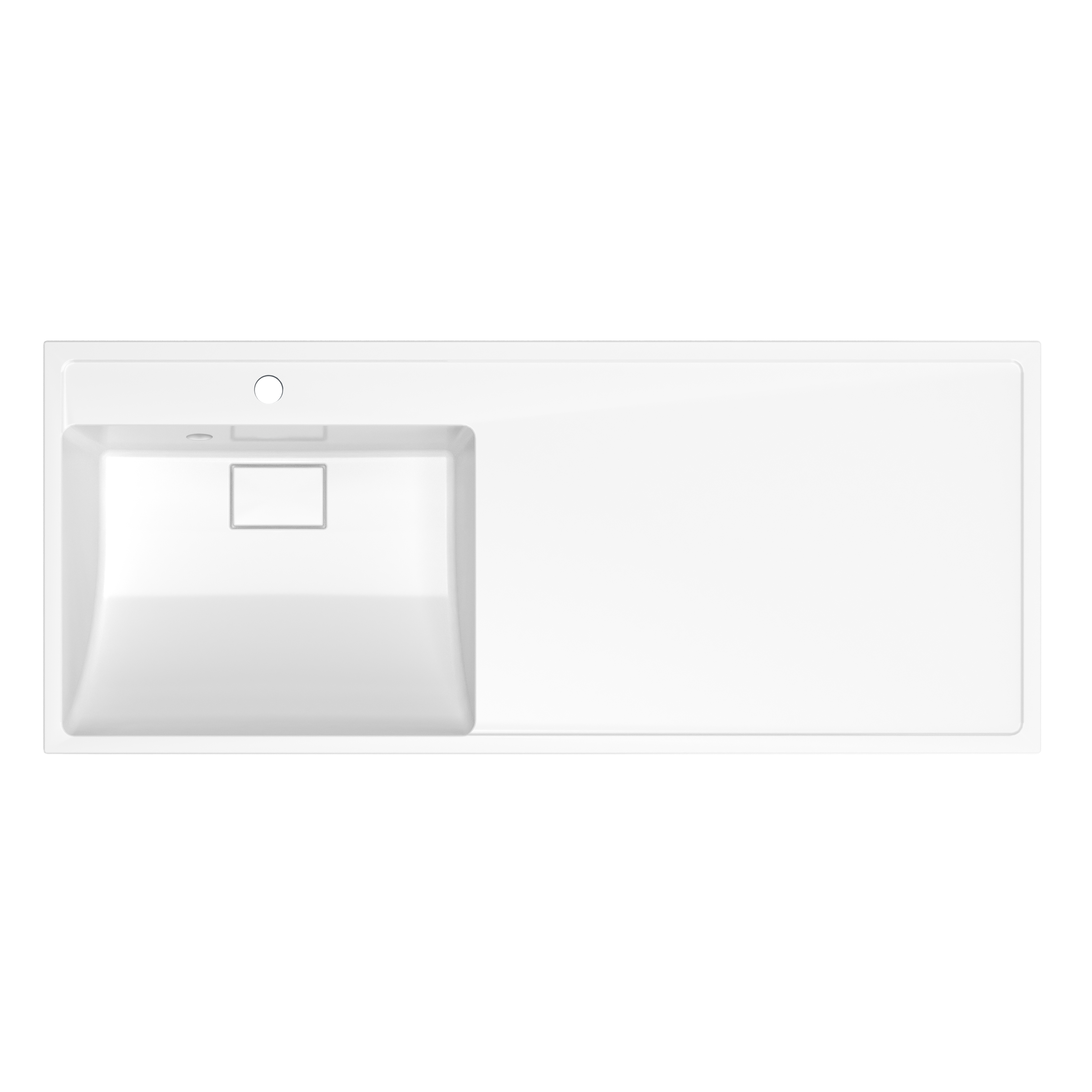 Раковина над стиральной машиной Paola Magenta 1100 L 110 см белая глянцевая, цвет белый глянец - фото 1