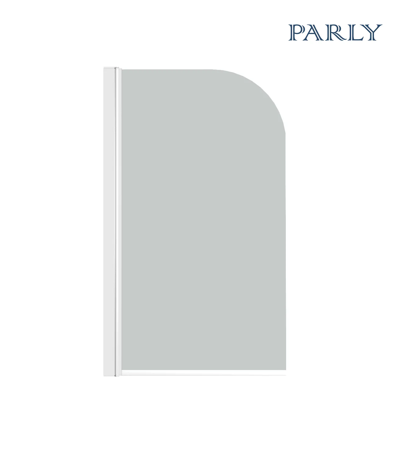 Шторка на ванну Parly 75х130 F04F стекло матовое профиль белый 7990₽