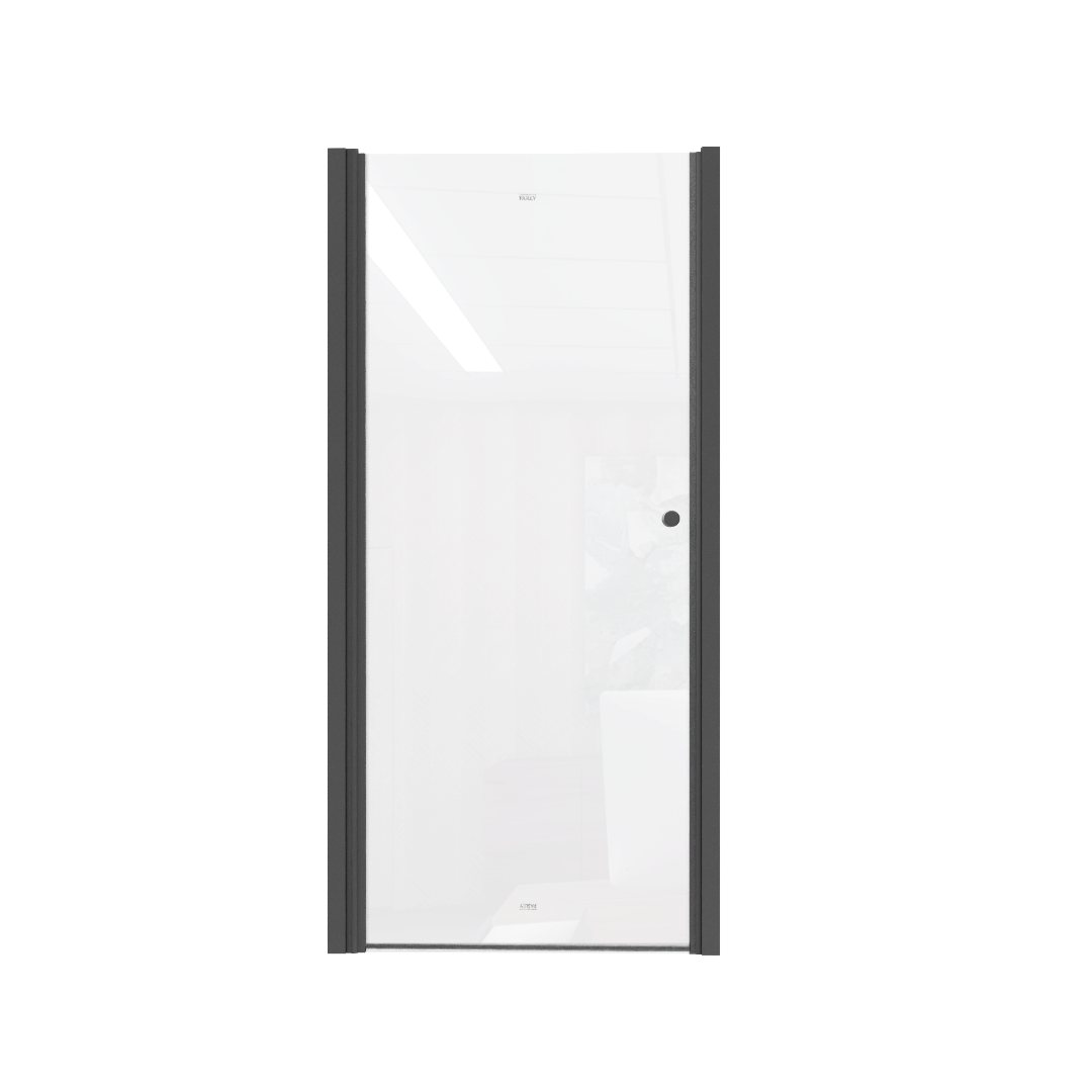Душевая дверь в нишу Parly 80х185 DE80B стекло прозрачное, профиль черный