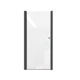 Душевая дверь в нишу Parly 80х185 DE80B стекло прозрачное, профиль черный