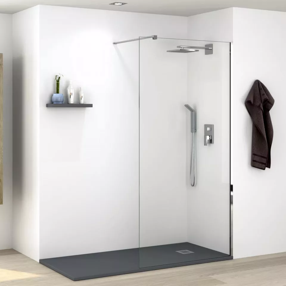 Душевая перегородка Parly Walk In 100х190 T100 стекло прозрачное профиль хром 11500₽