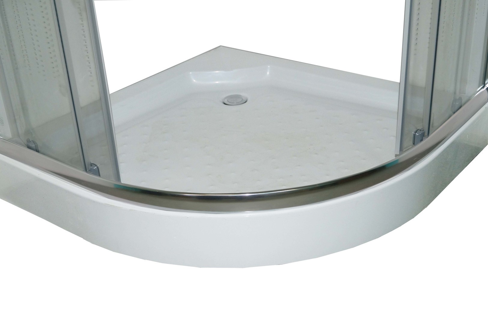 Душевой уголок Parly 90х90 Z9111 с поддоном, стекло прозрачное с декором, профиль хром, размер 90х90, цвет белый - фото 5