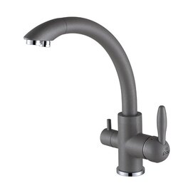 Смеситель для кухни Paulmark Essen Es213001-402 Серый металлик