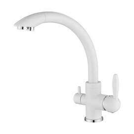 Смеситель для кухни Paulmark Essen Es213001-WH Белый матовый