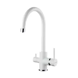 Смеситель для кухни Paulmark Essen Es213211-WH Белый матовый