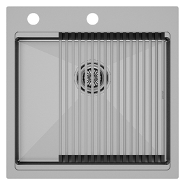 Кухонная мойка Paulmark KRONER-PRO 51 PM705151-BS нержавеющая сталь