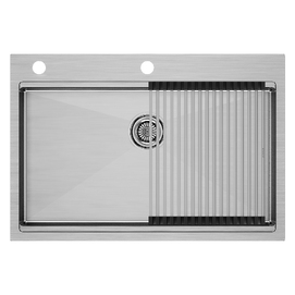 Кухонная мойка Paulmark KRONER-PRO 75 PM707551-BS нержавеющая сталь