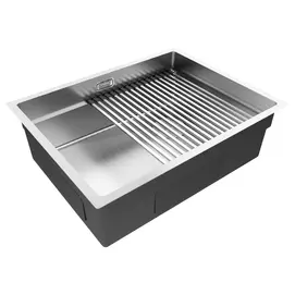 Кухонная мойка Paulmark NEXT-PRO 58 UNI PM705845-BS брашированная нержавеющая сталь