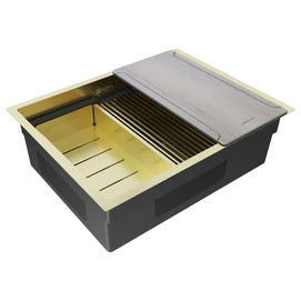 Кухонная мойка Paulmark NEXT-MULTI SINK 58 UNI 58x45 PM785845-LG светлое золото