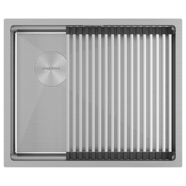 Кухонная мойка Paulmark NEXT-PRO 54-L UNI PM705445-L-BS брашированная сталь