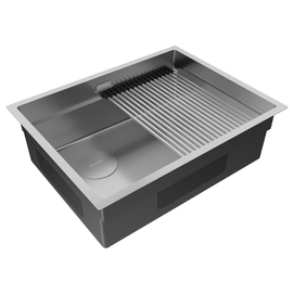 Кухонная мойка Paulmark NEXT-PRO 58-L UNI PM705845-L-BS брашированная сталь