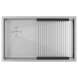 Кухонная мойка Paulmark NEXT-PRO 74-L UNI PM707445-L-BS брашированная сталь
