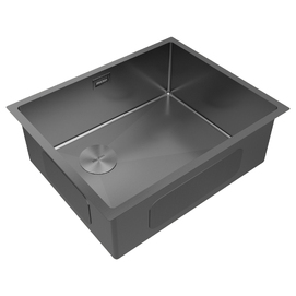 Кухонная мойка Paulmark NEXT-SKEW 54-L UNI PM885444-L-GM вороненая сталь