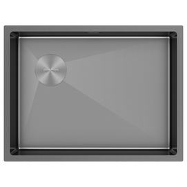 Кухонная мойка Paulmark NEXT-SKEW 58-L UNI PM885844-L-GM вороненая сталь