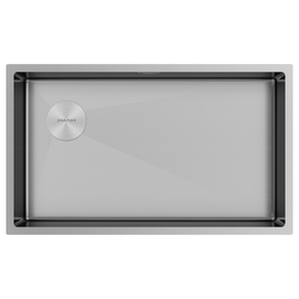Кухонная мойка Paulmark NEXT-SKEW 74-L UNI PM887444-L-BS брашированная сталь