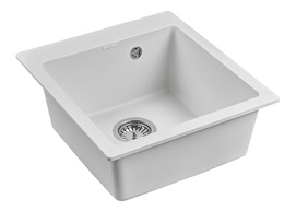 Кухонная мойка Paulmark KANTE 45 PM104651-WH белый