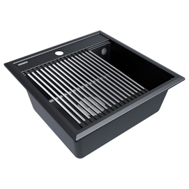 Кухонная мойка Paulmark STEPIA 50 PM115051-BLM черный металлик