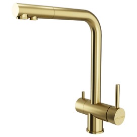 Смеситель для кухни Paulmark Skalen Sk213020-LG светлое золото
