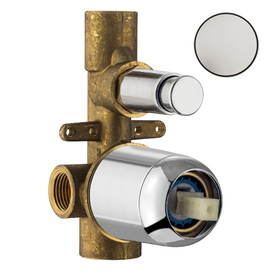 Внутренняя часть встраиваемого смесителя для душа Plumberia Selection IXO INT0036BO белая матовая