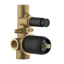 Внутренняя часть встраиваемого смесителя для душа Plumberia Selection IXO INT0036NO черная матовая