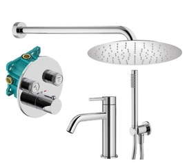 Комплект смесителя для раковины с верхним душем Plumberia Selection PS BOX KITPSB02CR53