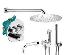 Комплект гигиенического смесителя с верхним душем Plumberia Selection PS BOX KITZPSB03CR60