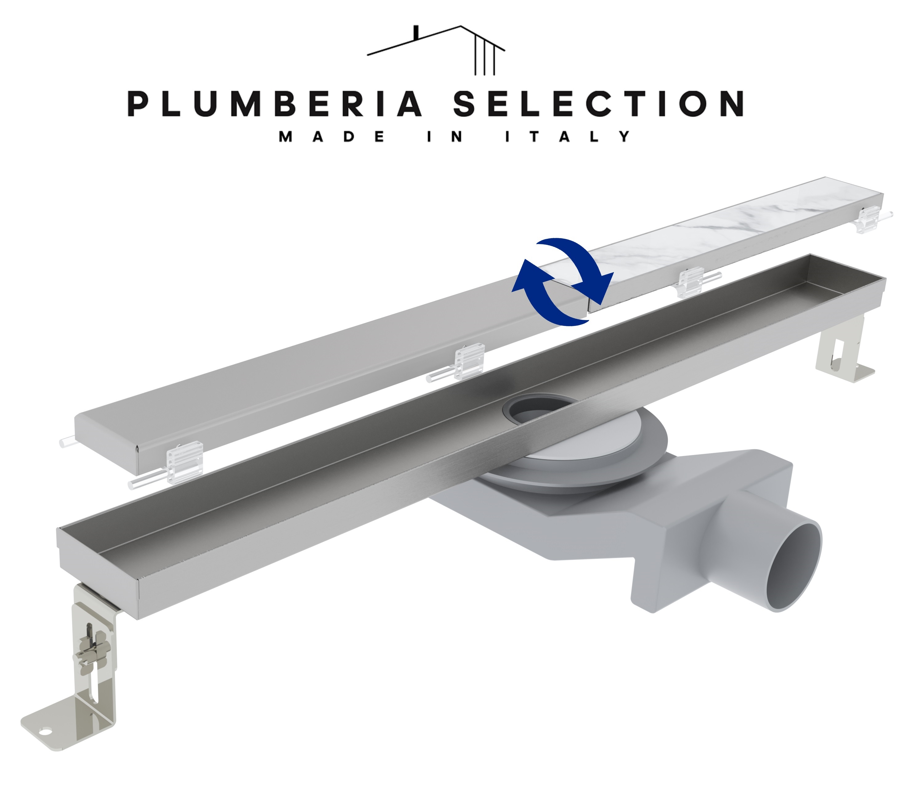 Душевой трап Plumberia Selection Psl Linear 70 см PSL70MT нержавеющая сталь матовая 19287₽