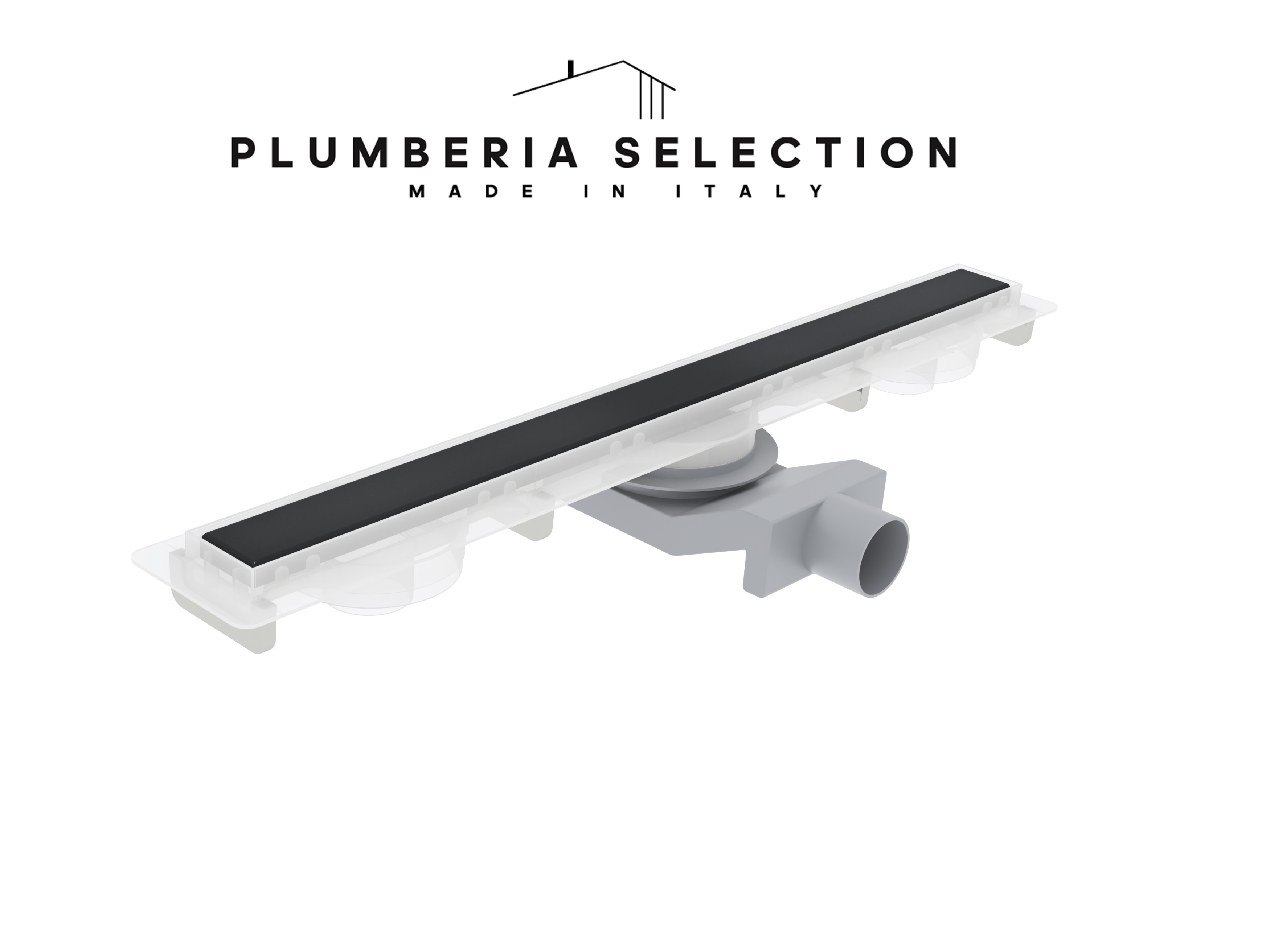 Душевой трап Plumberia Selection Psm Modular 100 см PSM100NO черный матовый