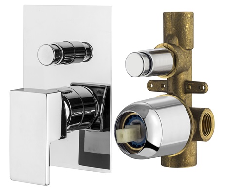 Комплект со смесителем ручным и верхним душем Plumberia Selection TAG KITTG15CR хром 54341₽