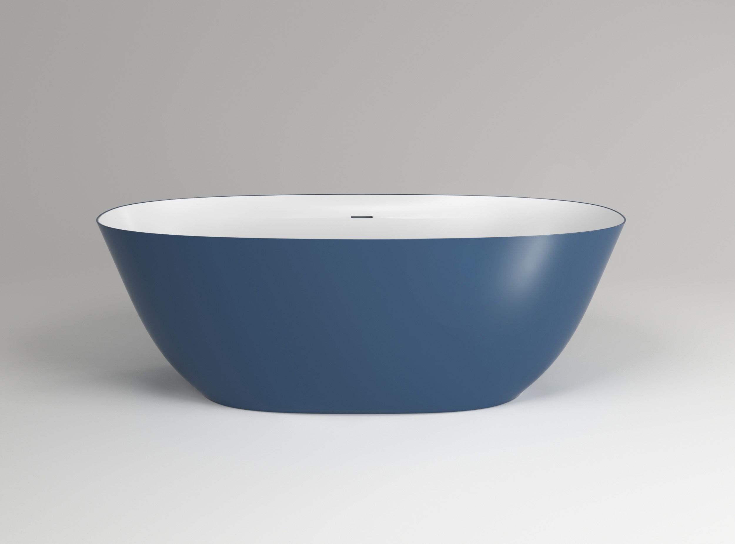 Ванна из искусственного камня Plumberia Selection Veloma 161x70 VELOMA 160BD белая, блу деним