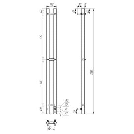 Фото Полотенцесушитель электрический Point Деметра 120x8 PN12812W белый