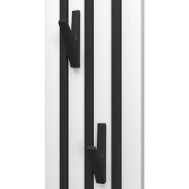 Фото Полотенцесушитель электрический Point Пиано 15х120 PN19722WB диммер слева, белый, черный