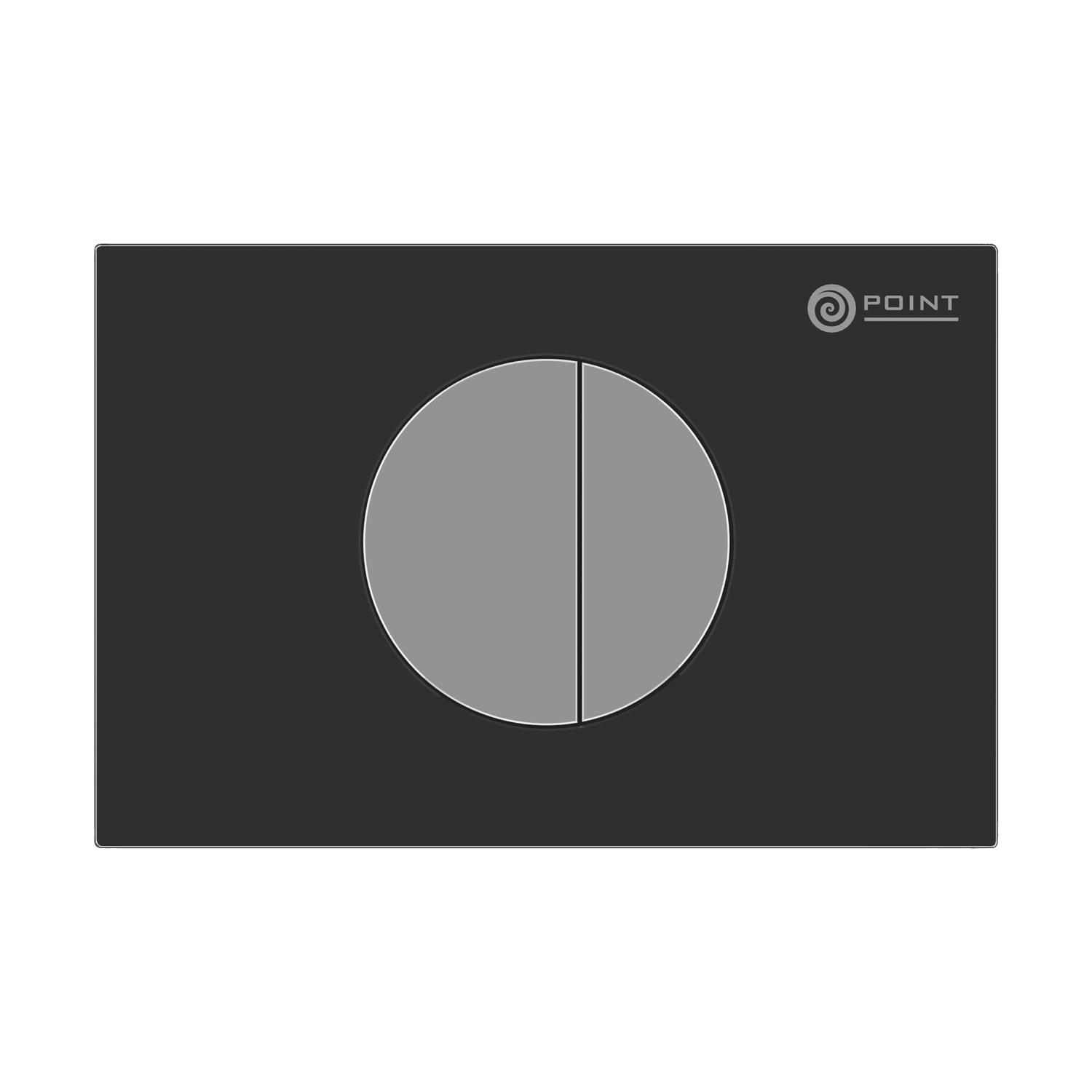 Кнопка для инсталляции Point Венера PN44073BC черная хром 4700₽