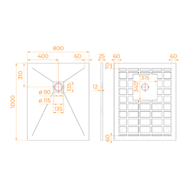    RGW Stone Tray 80x100 14152810-02-11 , 