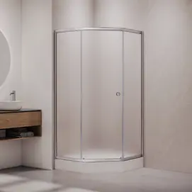 Душевой уголок RGW CL-80CH  90x90 стекло сатин, профиль хром матовый 81088099-22