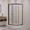 Фото Душевой уголок RGW CL-80B  90x90 стекло сатин, профиль черный матовый 81088099-24 3