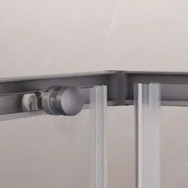 Фото Душевой уголок RGW CL-34Gr 100x100 стекло прозрачное, профиль серый 38093400-110