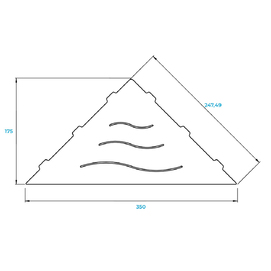 Фото Полка в ванную комнату RGW MT-02W 49279902-01 белая