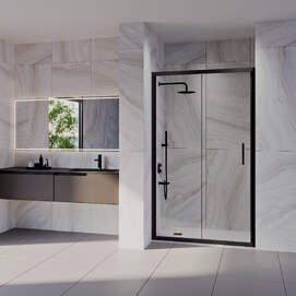 Душевая дверь в нишу RGW Passage 70x190 PA-21-B стекло прозрачное, профиль черный