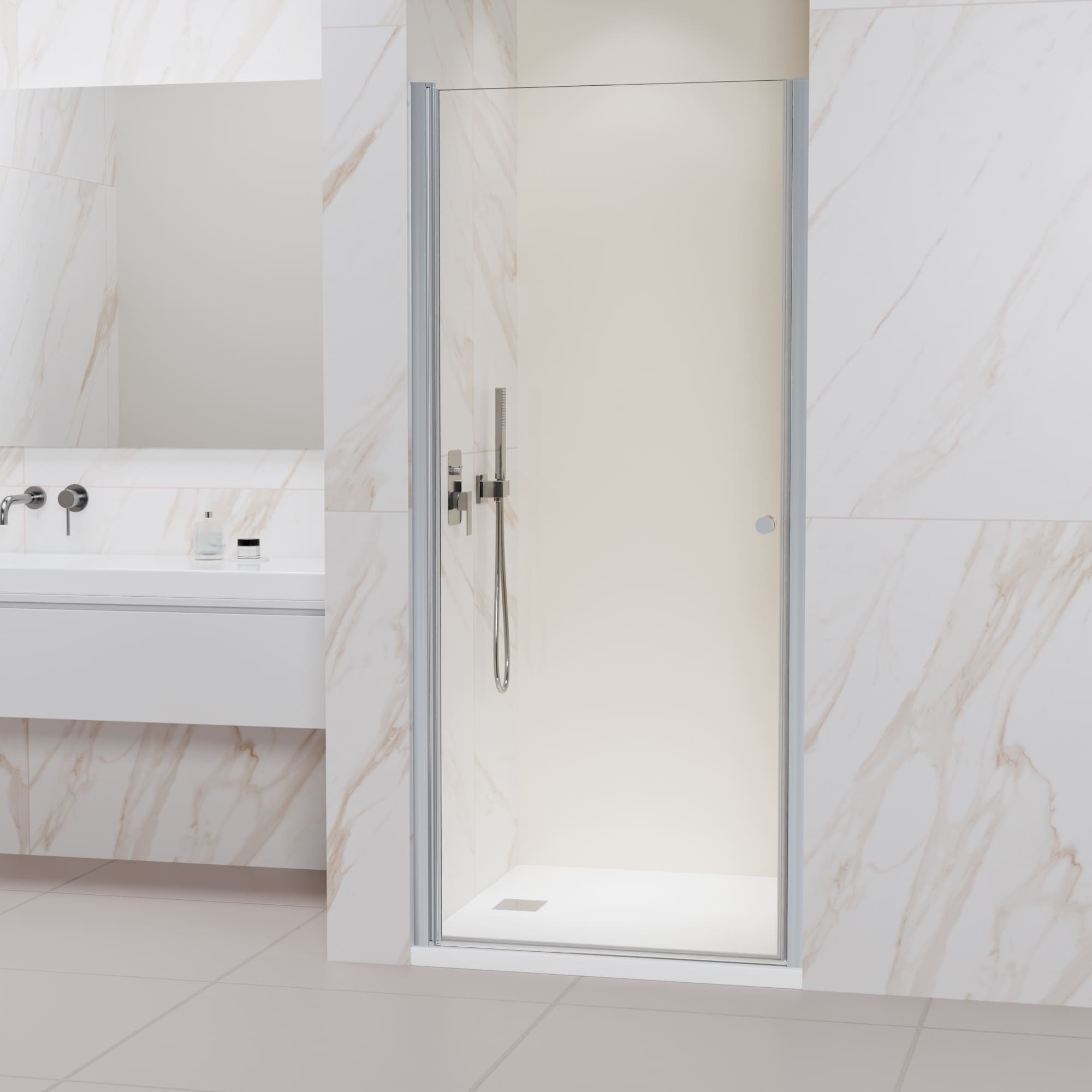 Душевая дверь в нишу RGW Passage 70x195 PA-03 NEW 54080307-11 стекло прозрачное профиль хром 11180₽