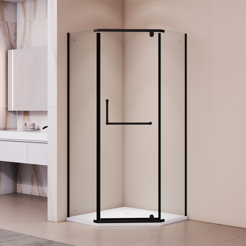 Душевой уголок RGW Passage 80х80 PA-081B стекло прозрачное, профиль черный, без поддона