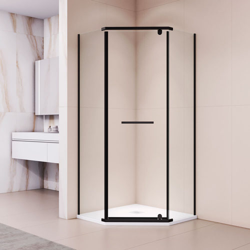Душевой уголок RGW Passage 80x80 PA-82B стекло прозрачное профиль черный 19298₽