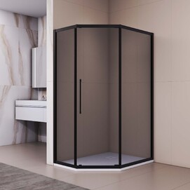 Душевой уголок RGW Passage 120x100 PA-86B стекло тонированное, профиль черный матовый (38088602-34N)