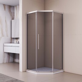 Душевой уголок RGW Passage 90x90 PA-86 стекло тонированное, профиль хром (38088699-31N)