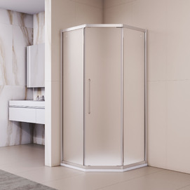 Душевой уголок RGW Passage 100x100 PA-86 стекло сатин, профиль хром (38088600-21N)