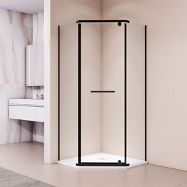 Душевой уголок RGW Passage 90x90 PA-82B стекло прозрачное, профиль черный