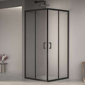 Душевой уголок RGW Passage PA-030B 70x70 3508103077-14 стекло прозрачное, профиль черный