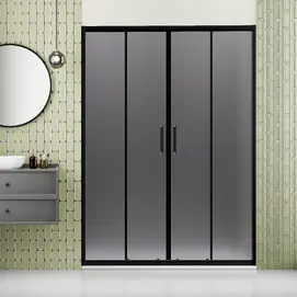 Душевая дверь в нишу RGW Passage PA-111B 130x195 810811113-254 стекло матовый графит, профиль черный